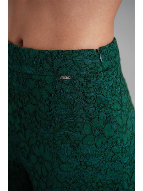 Pantalone in pizzo Nualy | I25N5434VERDE BOSCO
